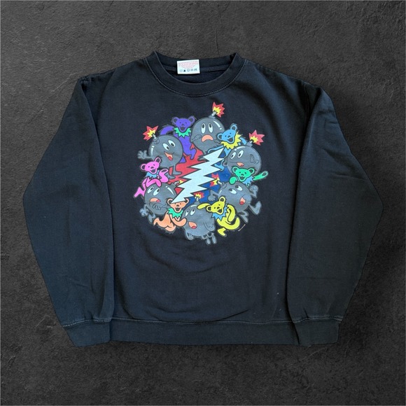 The Hundreds Other - The Hundreds x Grateful Dead Sweatshirt Mens Medium Black Bears Bombs Crewneck